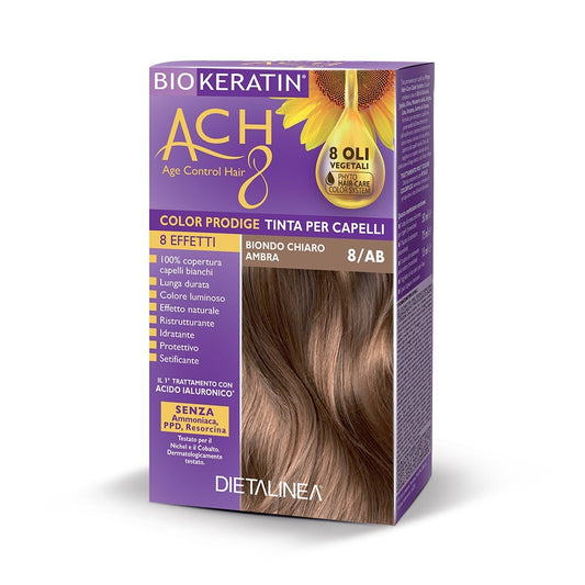 Hair Dye 8/AB Light Blonde Amber