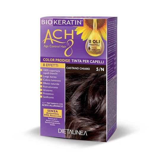 Hair Dye 5/N Light Brown Biokeratin ACH8